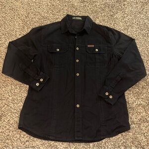 NWOT Black Long Sleeve Button-Up Shirt
